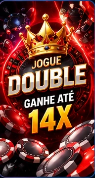 Double: vermelho e preto 2 vezes, branco 14 vezes